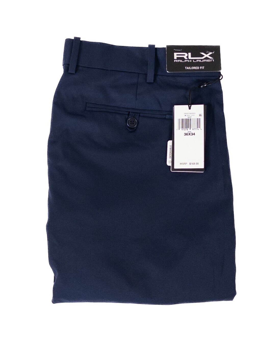 RLX Ralph Lauren Tailored Fit Golf Pants Mens 36X34 Navy Blue NWT Poly Blend